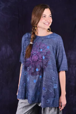1210 Clear Denim Chambray Top Mineral-P
