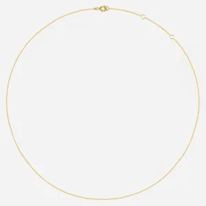 14k Solid Gold Thin Chain Necklace