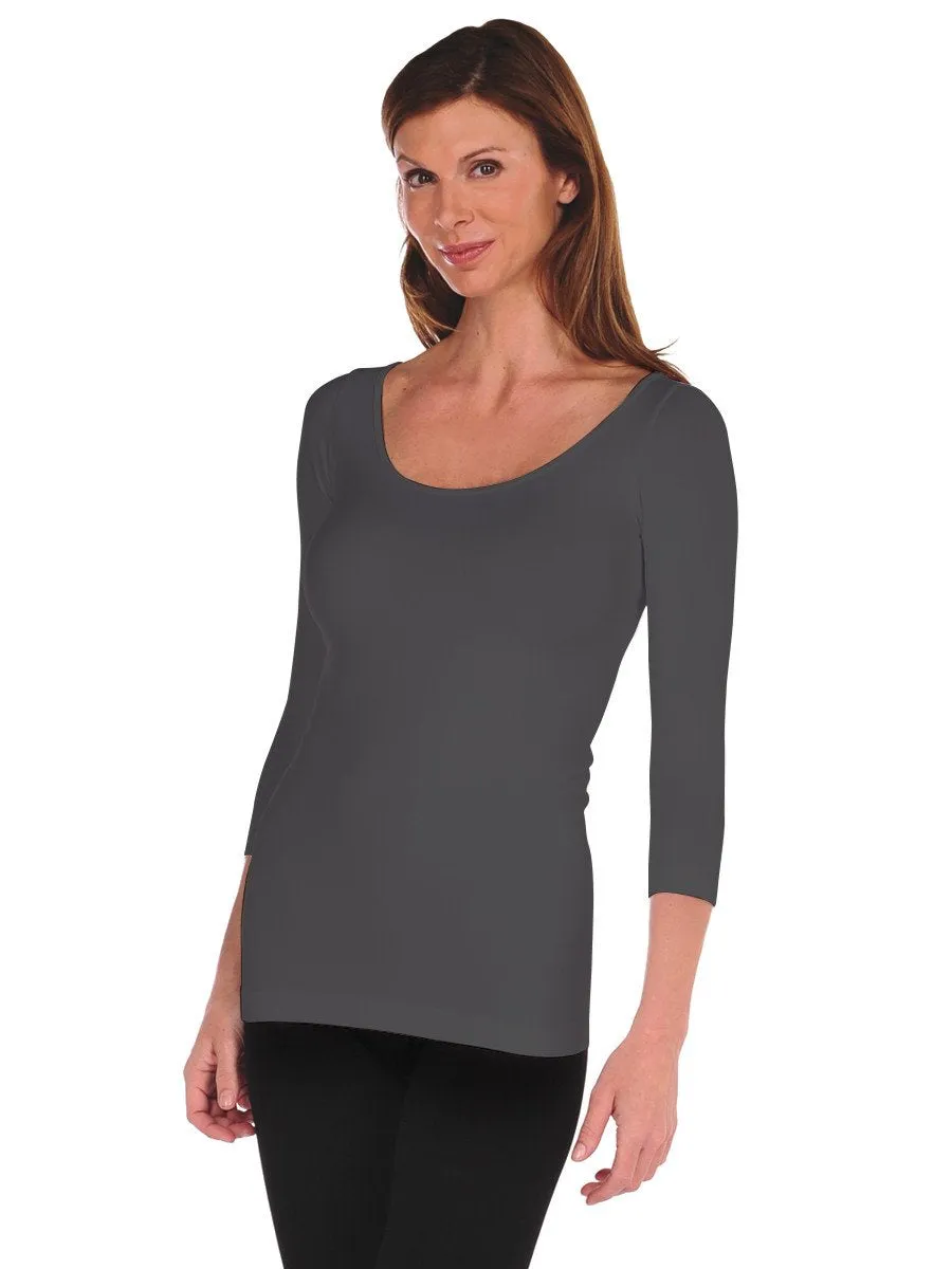 3/4 Sleeve Solid Tee