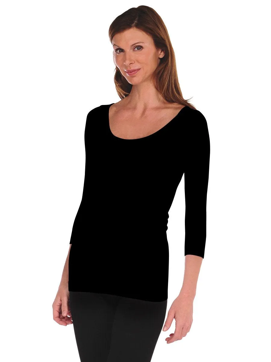 3/4 Sleeve Solid Tee