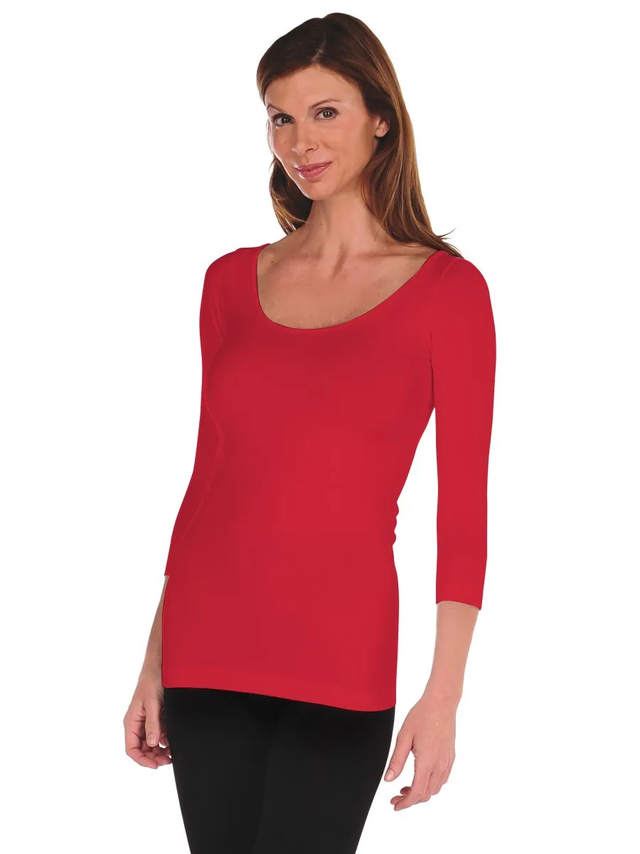 3/4 Sleeve Solid Tee