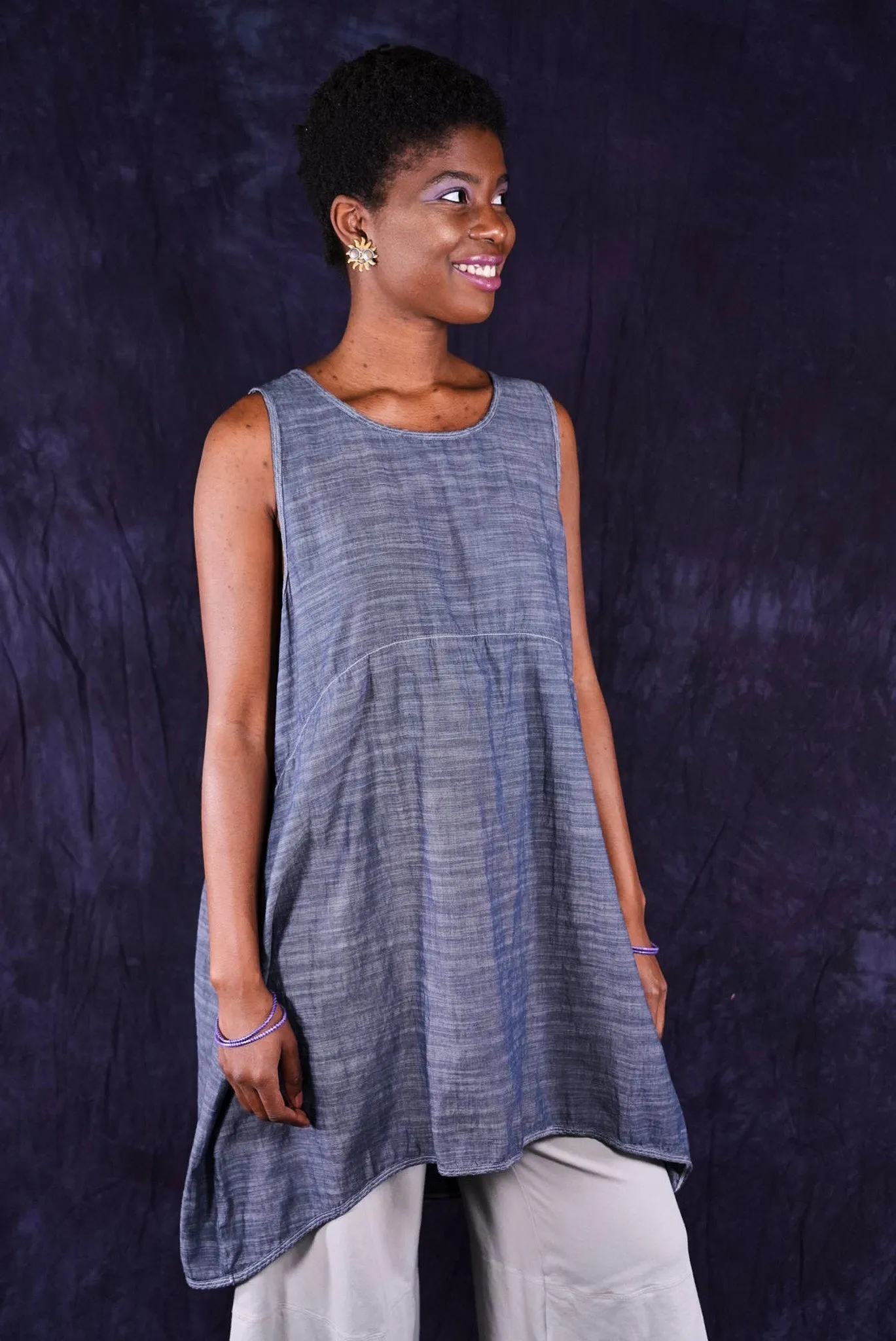 6229 Clear Denim Chambray Shift