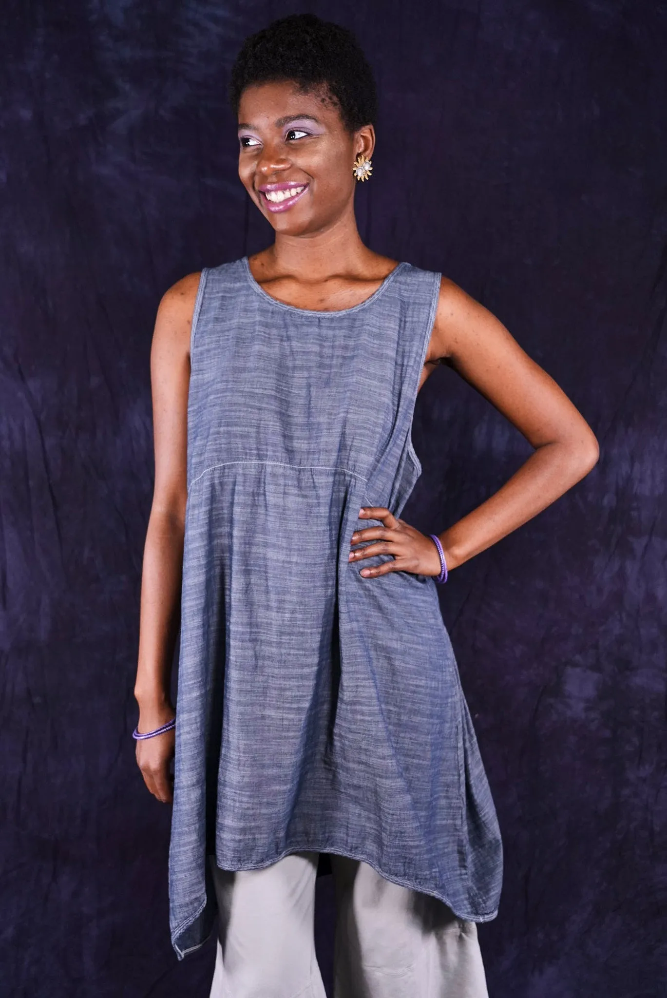 6229 Clear Denim Chambray Shift