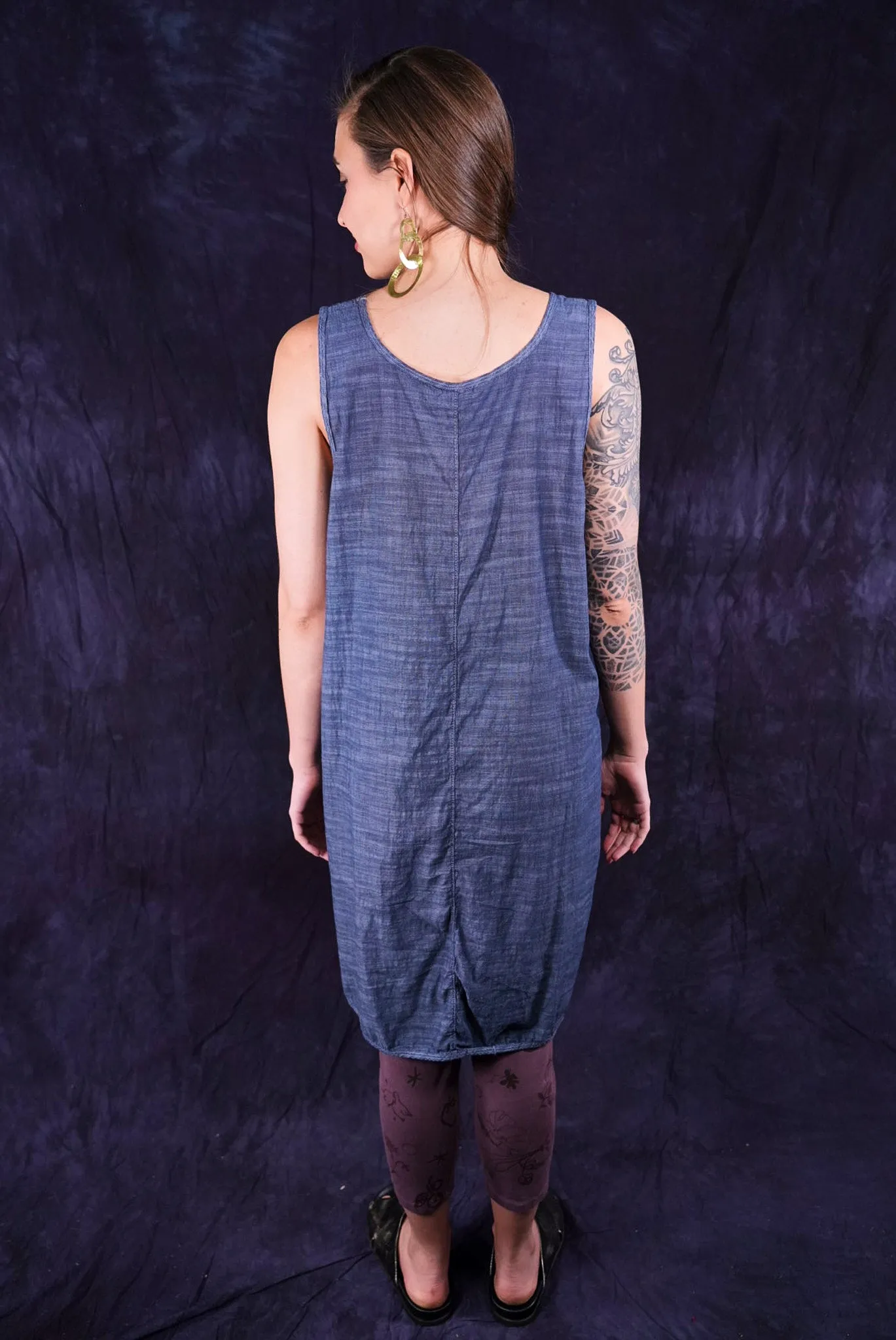 6229 Medium Chambray Stripe Shift