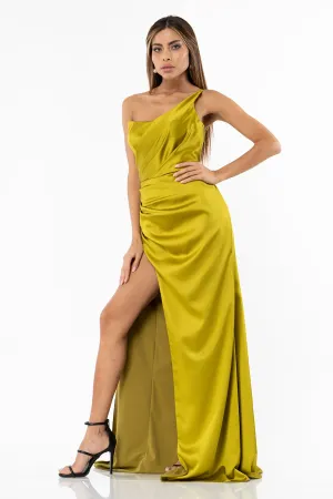 7366 column asymmetric dress