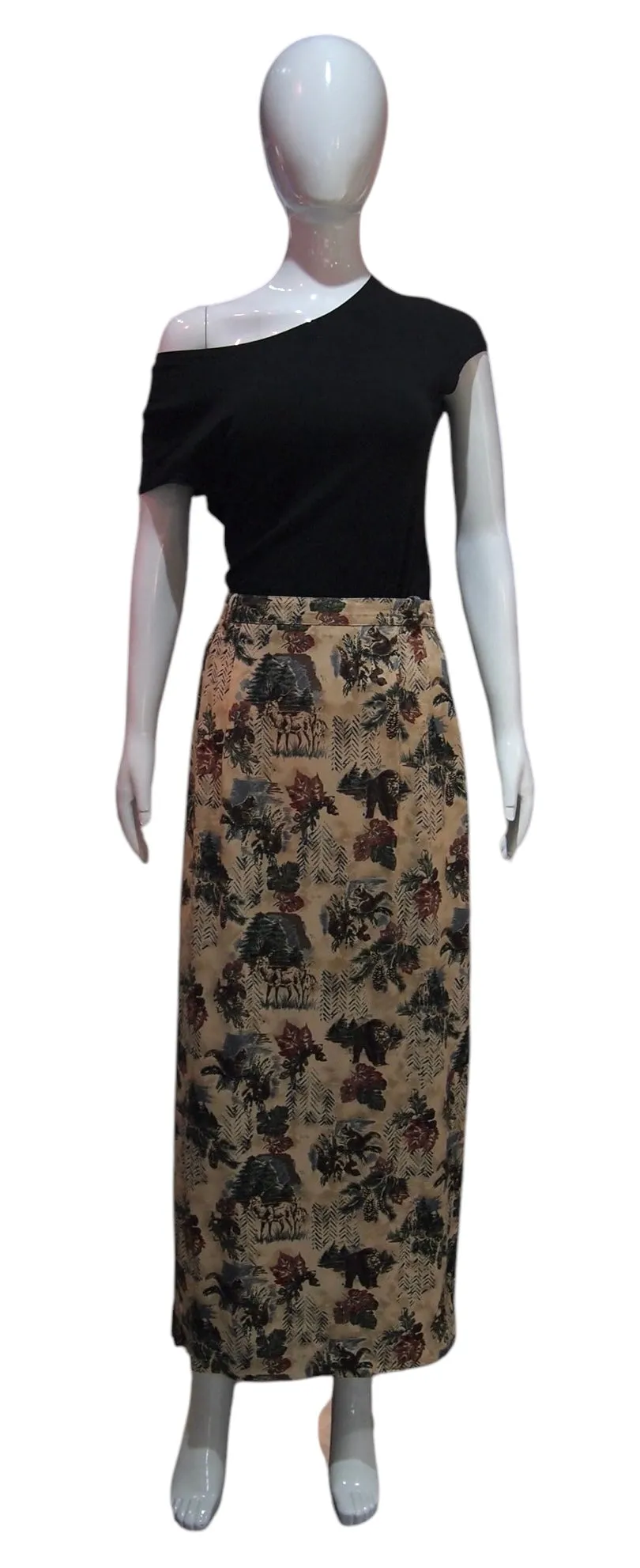 A Day with the Wildlife - Vintage Midi Skirt