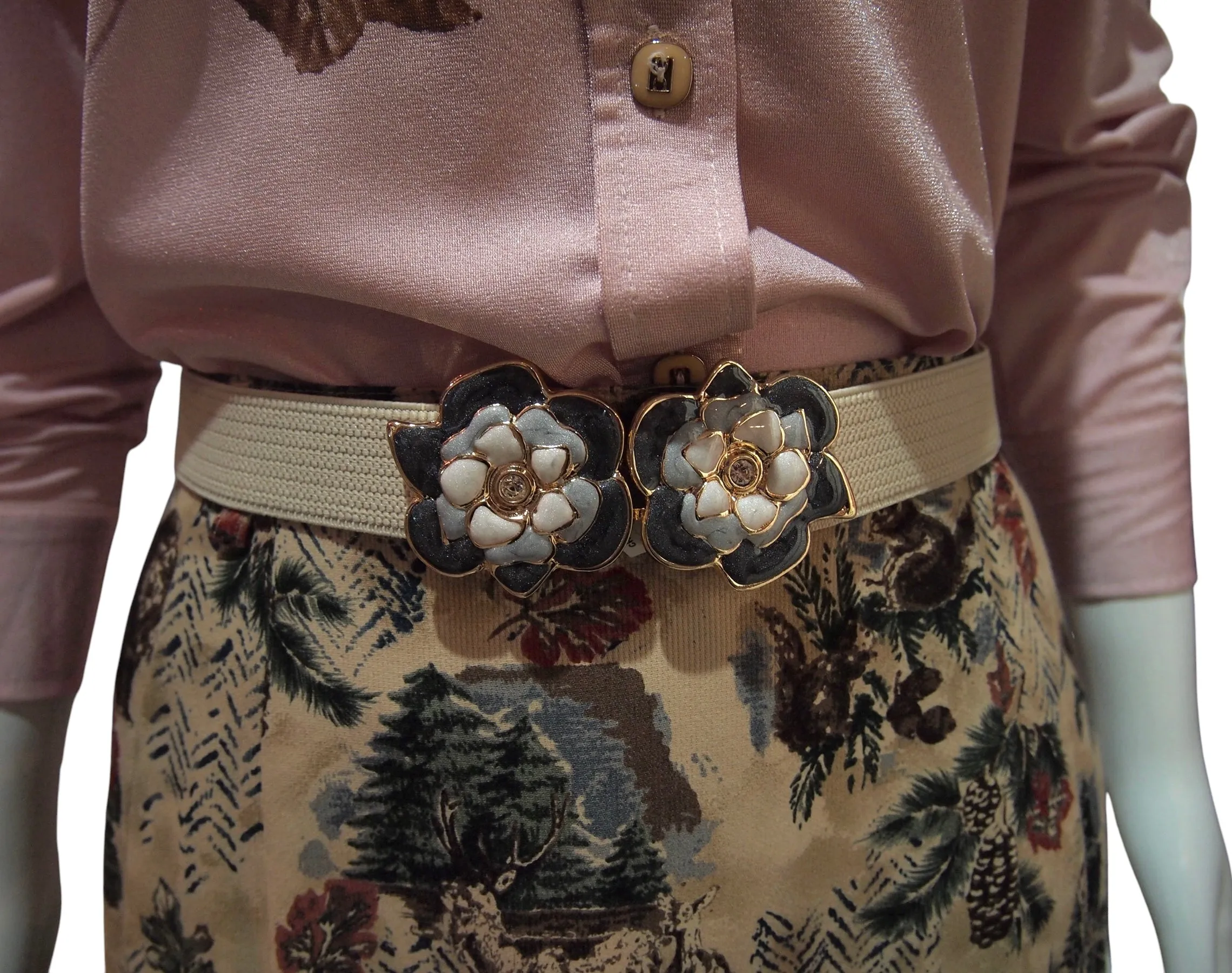 A Day with the Wildlife - Vintage Midi Skirt