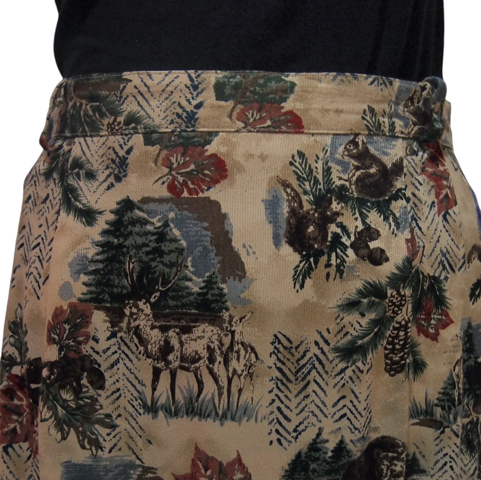 A Day with the Wildlife - Vintage Midi Skirt