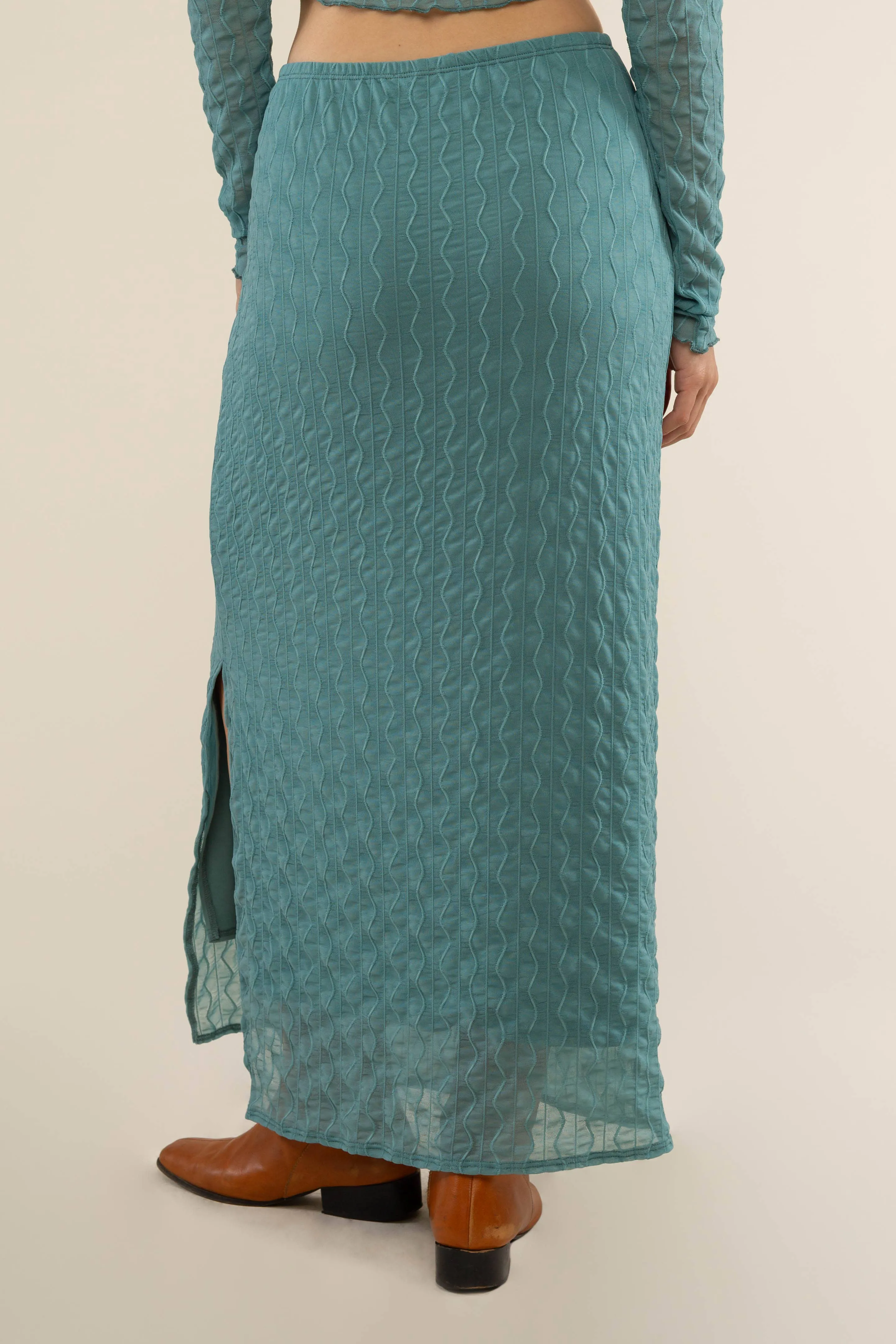 Abra Jacquard Mesh Skirt 