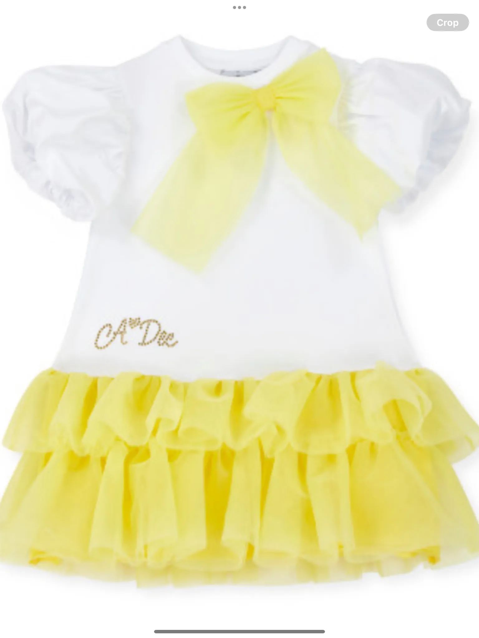 ADEE PARTY LEMON TULLE PARTY DRESS - 0225123