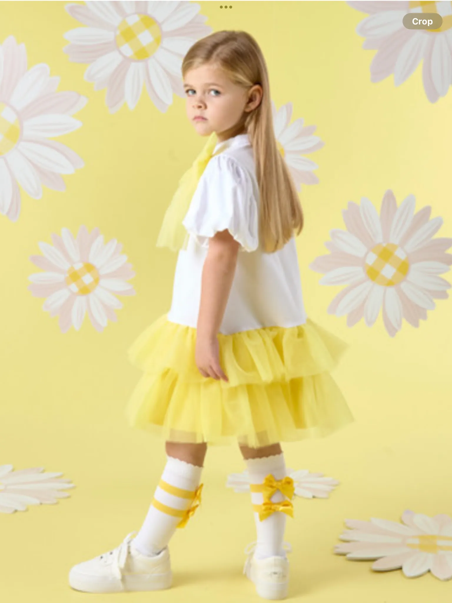 ADEE PARTY LEMON TULLE PARTY DRESS - 0225123