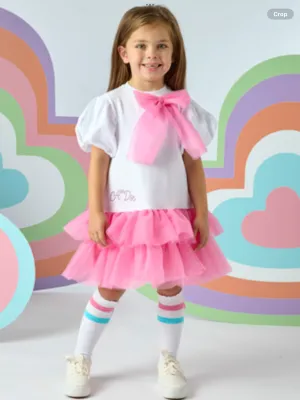 ADEE PARTY PINK TULLE PARTY DRESS - 0225122