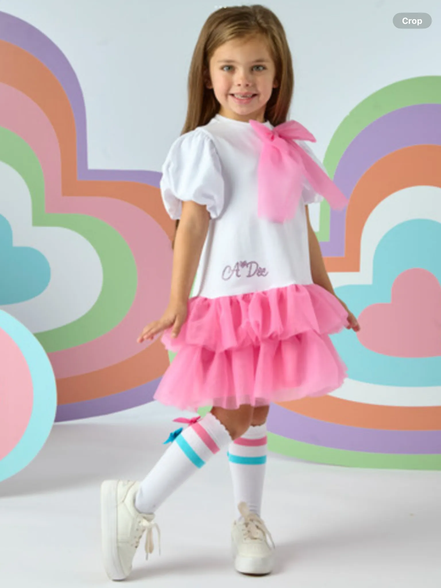 ADEE PARTY PINK TULLE PARTY DRESS - 0225122