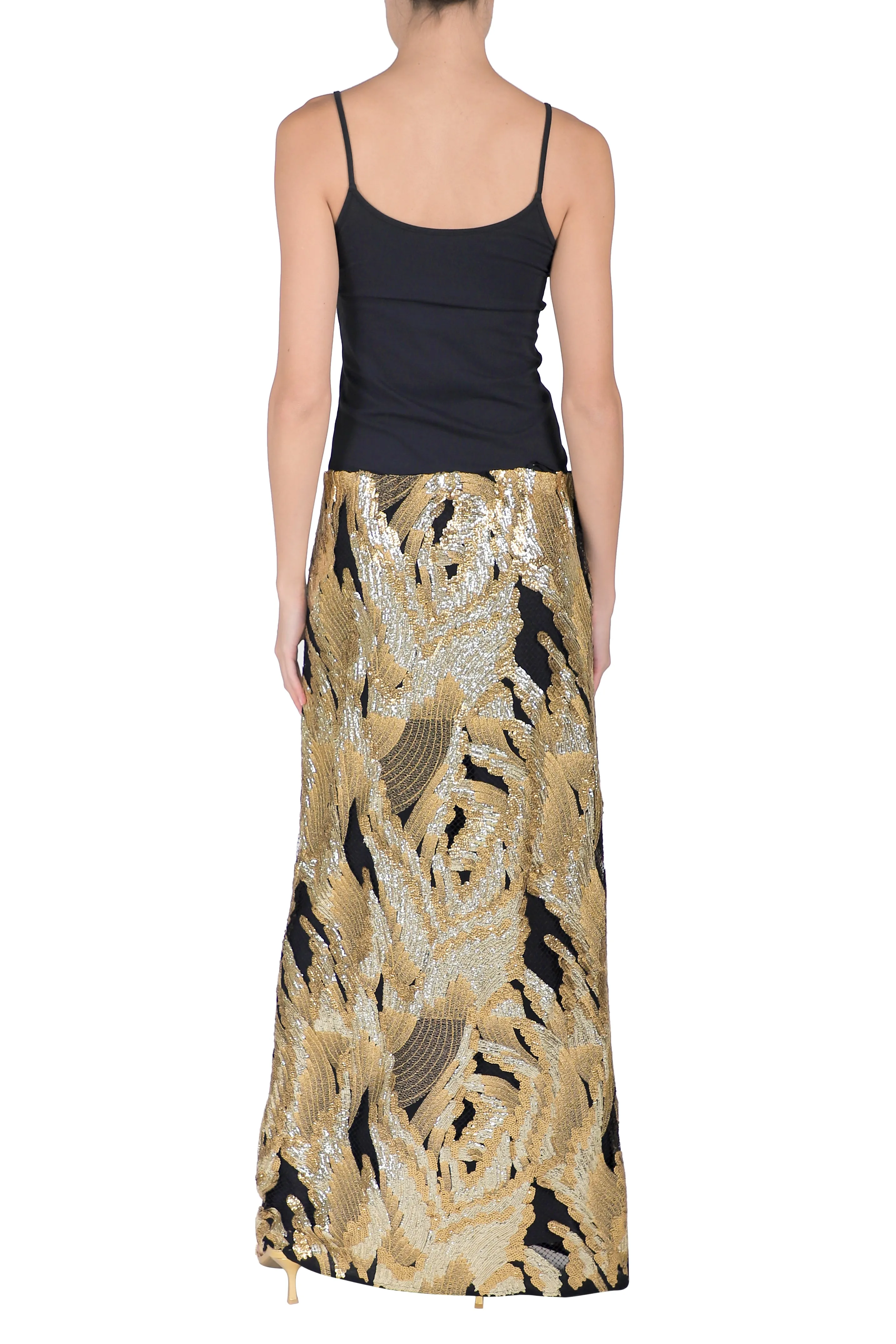 All Over Sequinned Skirt