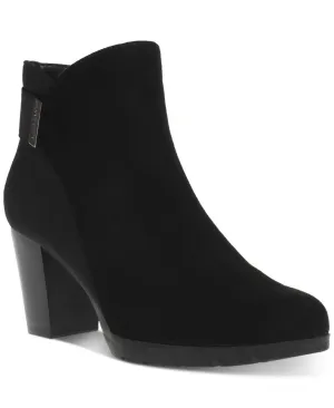 Anne Klein Womens Rina Block Heel Booties RINA01F9 Black Multi 8.5M