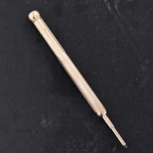 Antique Gold Pencil Pendant, 14kt