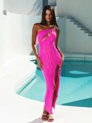 Asymmetrical Cut Out Maxi Dress