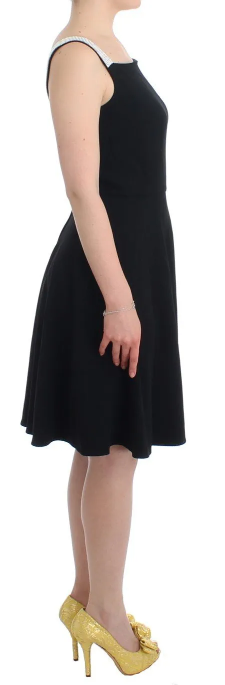 Black crystal embellished dress