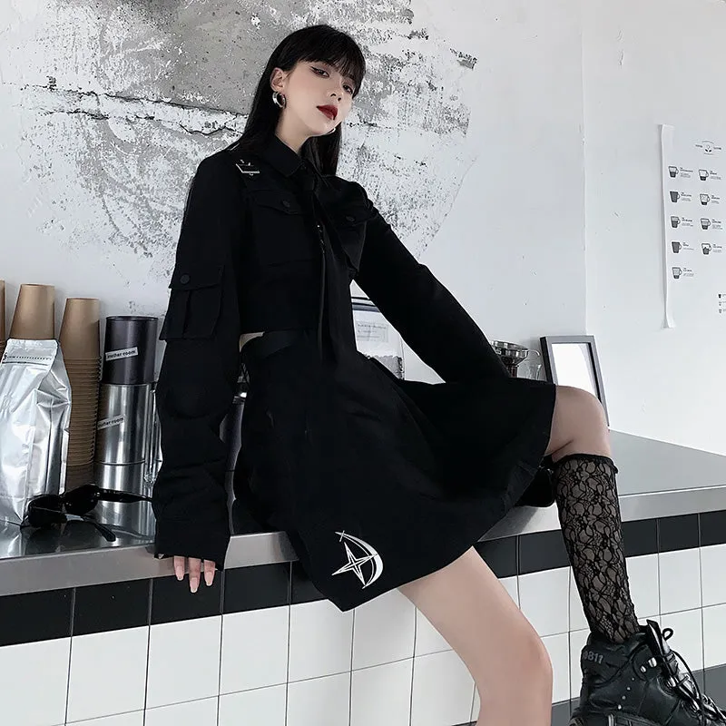 black punk two piece suit  UB98577