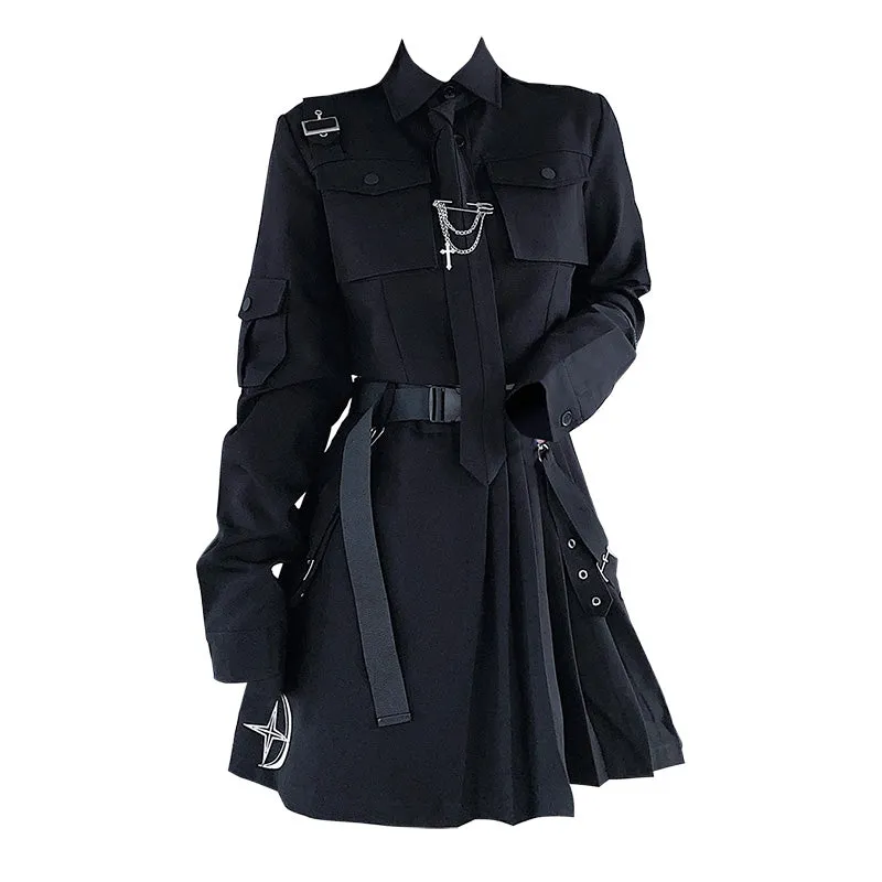 black punk two piece suit  UB98577