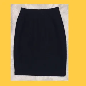 Black Wool Skirt