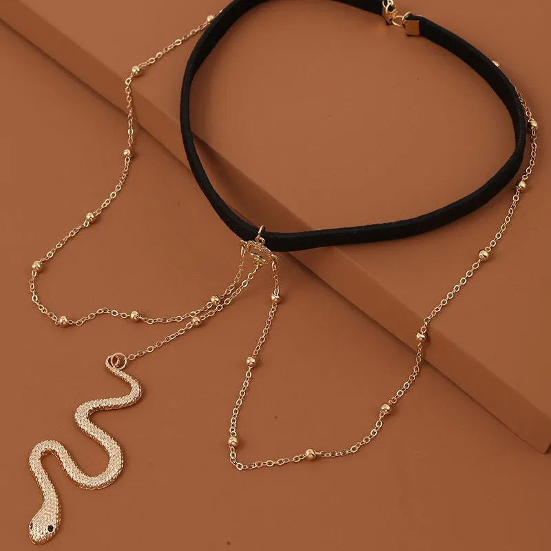 Bohemian Boho Gold Color Metal Beaded Chain Thigh Chain