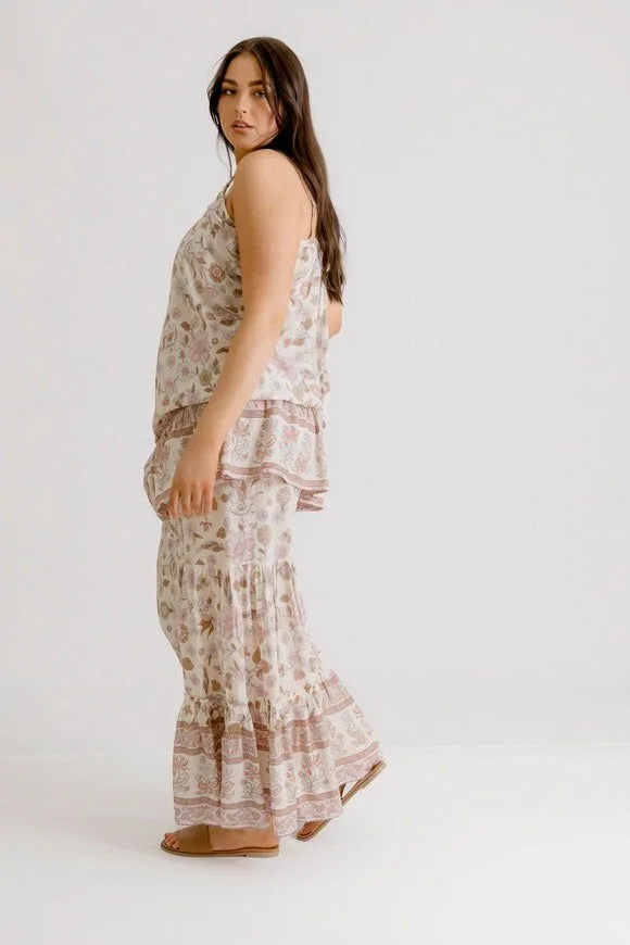 Bridie Printed Top - Blush