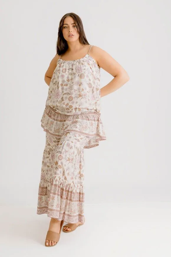 Bridie Printed Top - Blush
