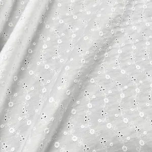 Broderie Anglaise | Embroidered Cotton | White