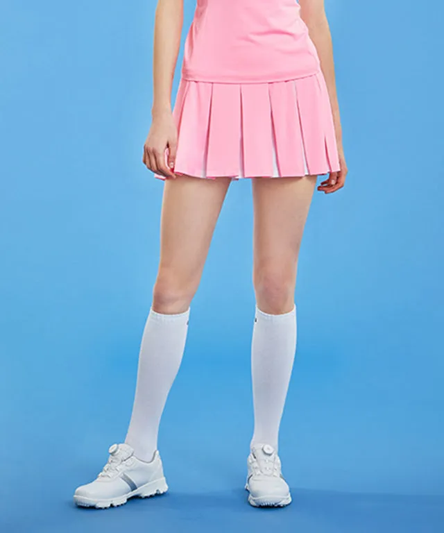CHUCUCHU Women's Mesh Dual Skirt - Pink