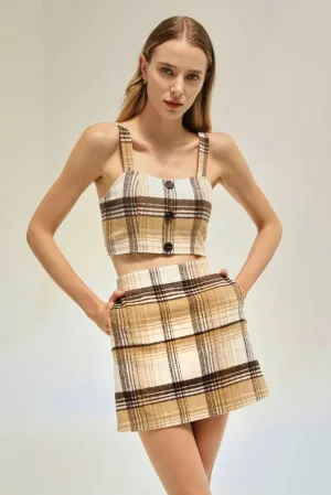 Clarke Wool Flannel Skirt