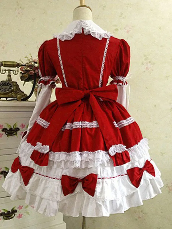 Classic Lolita OP Dress Pink Ruffles Lolita One Piece Dresses
