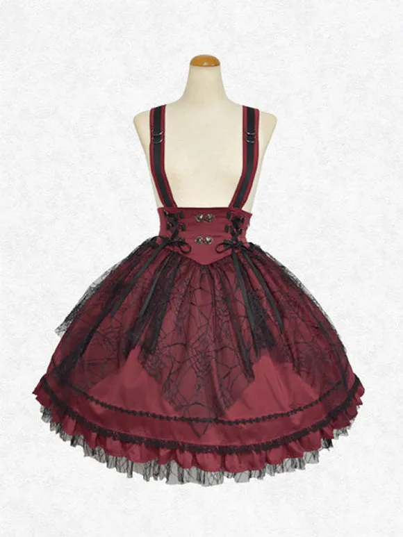 Classic Lolita SK Lace Lace Up Purple Lolita Skirts