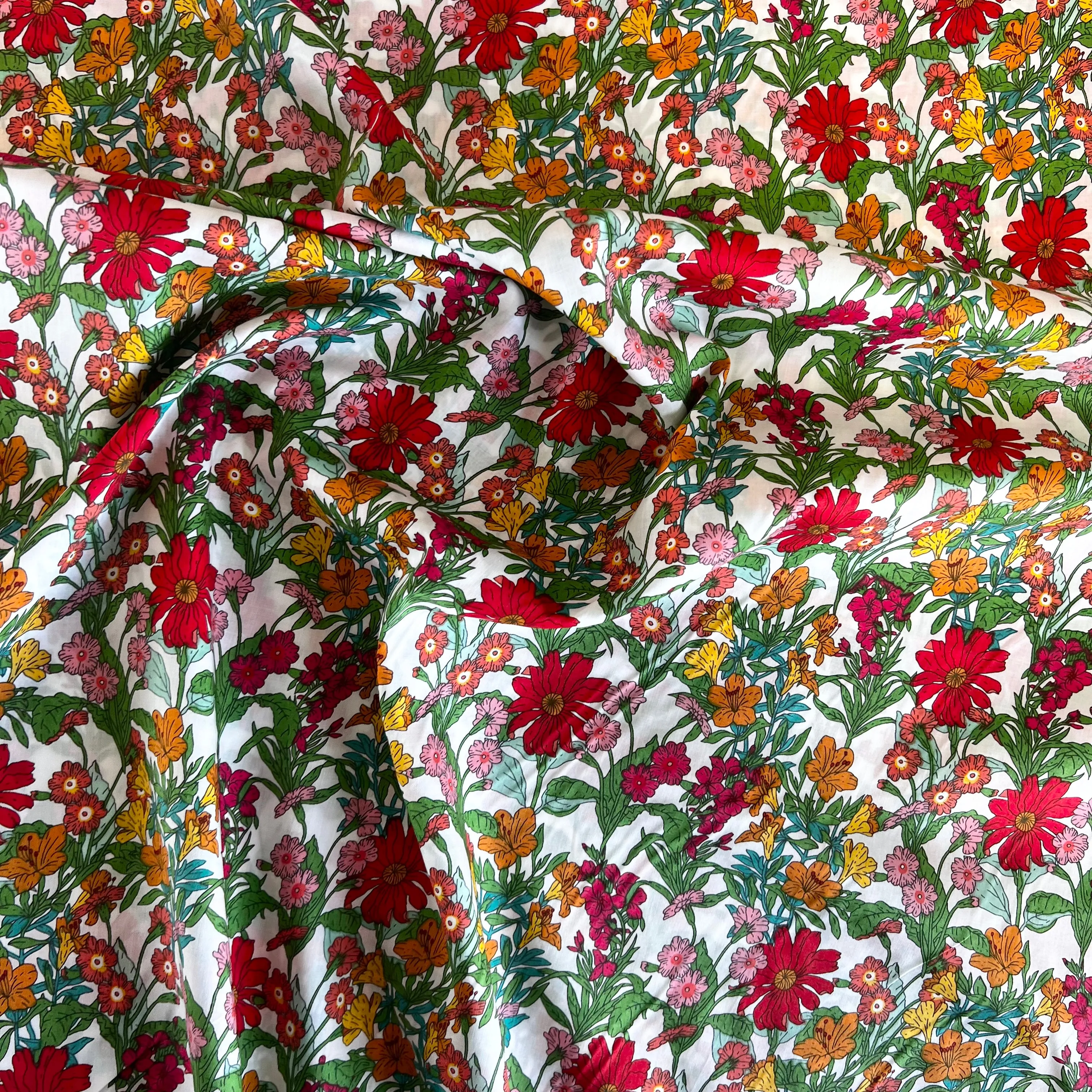 Cornflower Cotton Lawn - Red