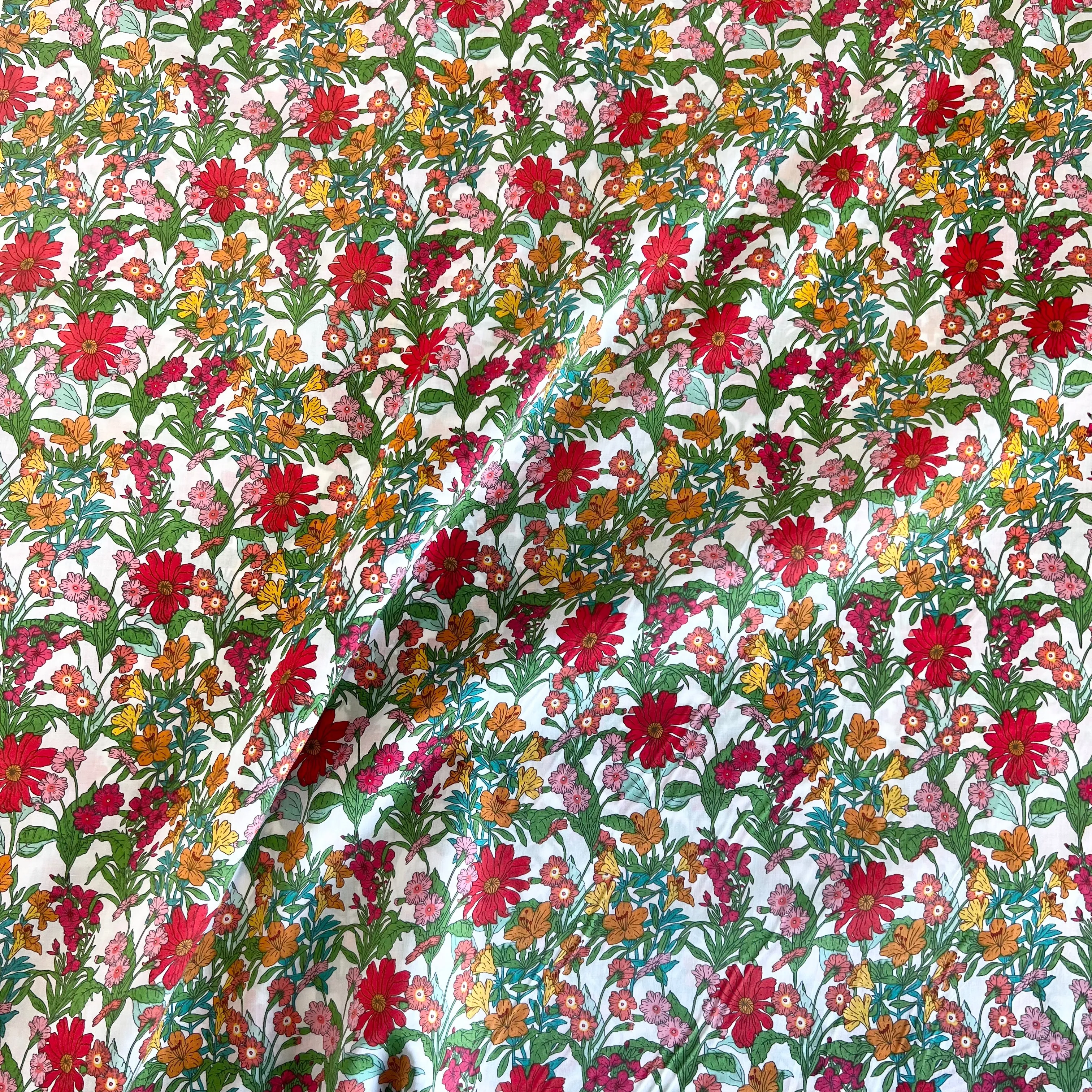 Cornflower Cotton Lawn - Red