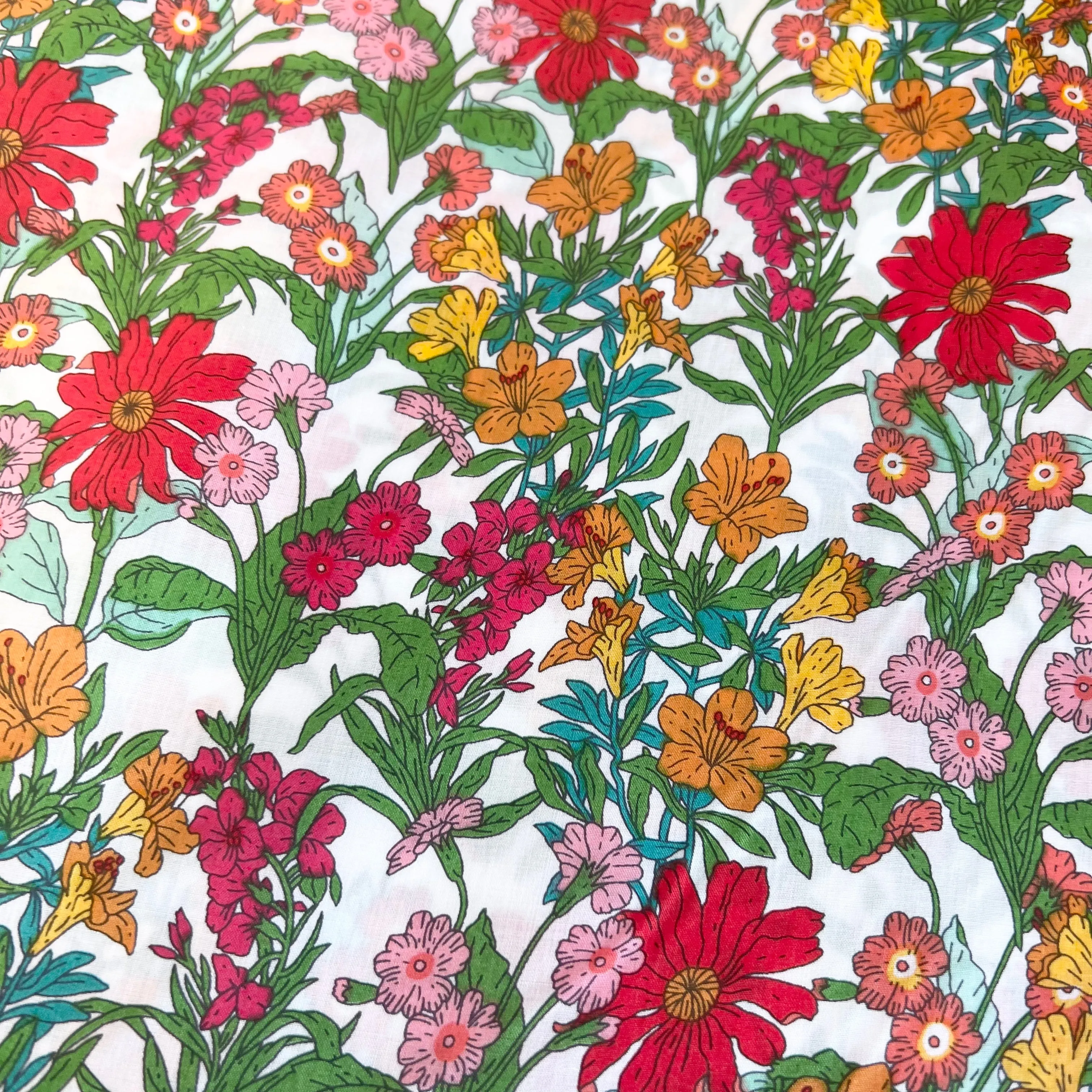 Cornflower Cotton Lawn - Red