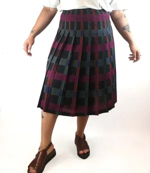 Country Casuals vintage pleated midi skirt size UK18