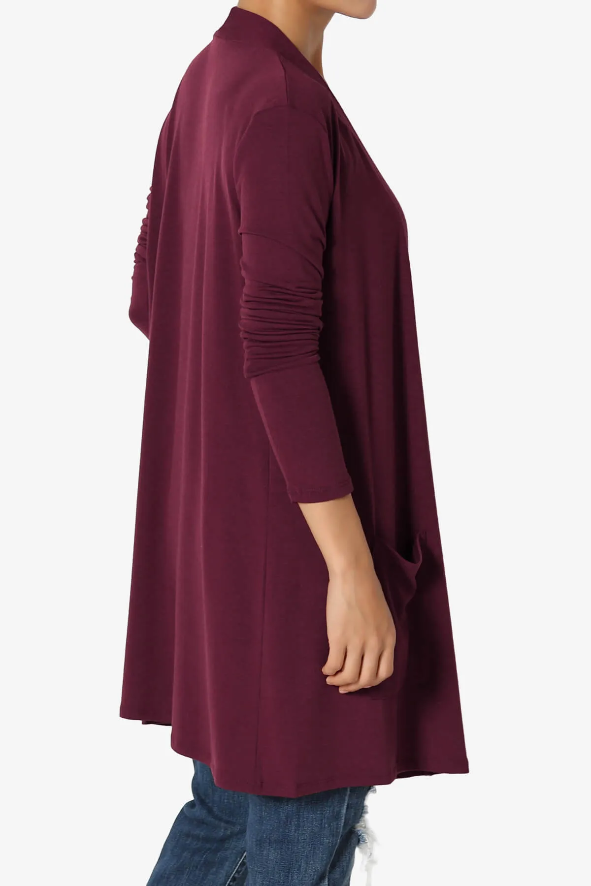 Daday Long Sleeve Pocket Open Front Cardigan