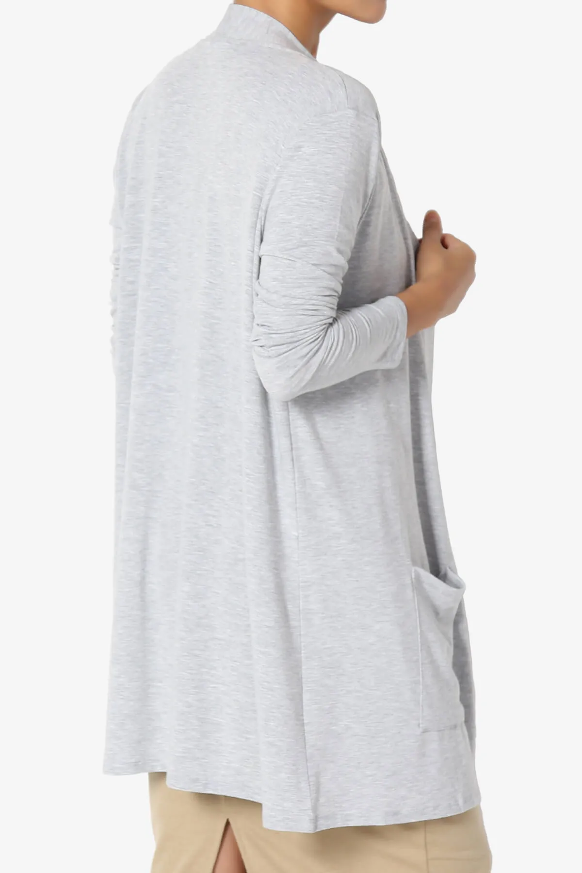 Daday Long Sleeve Pocket Open Front Cardigan