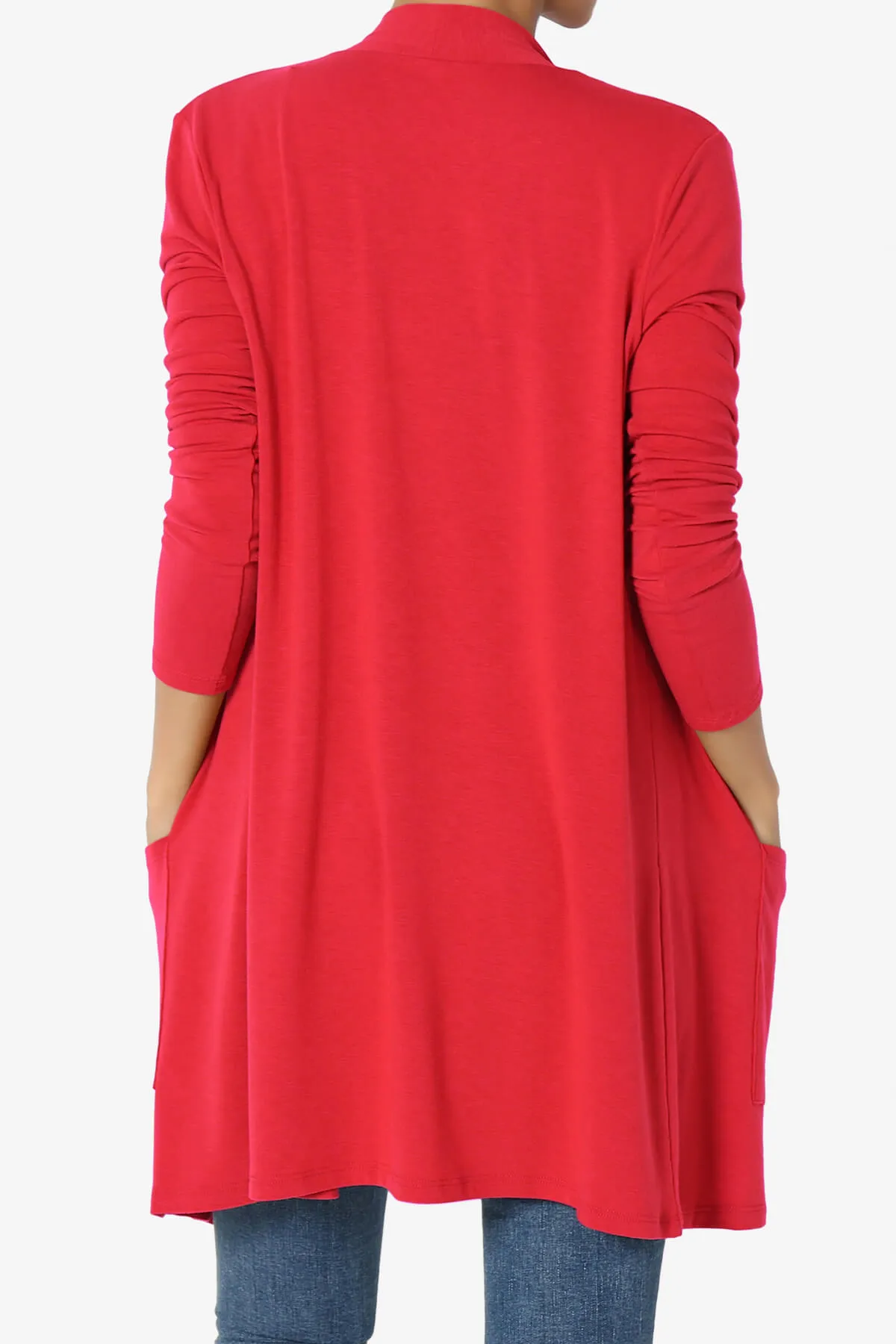 Daday Long Sleeve Pocket Open Front Cardigan