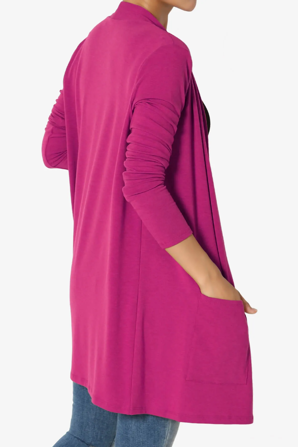 Daday Long Sleeve Pocket Open Front Cardigan