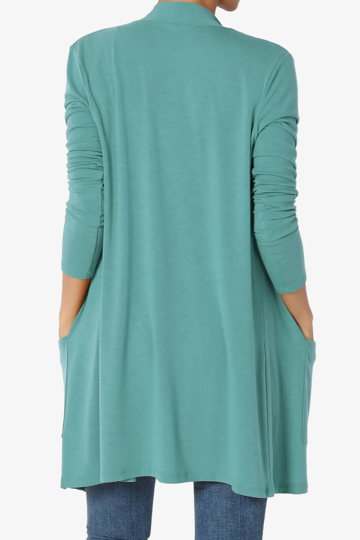 Daday Long Sleeve Pocket Open Front Cardigan