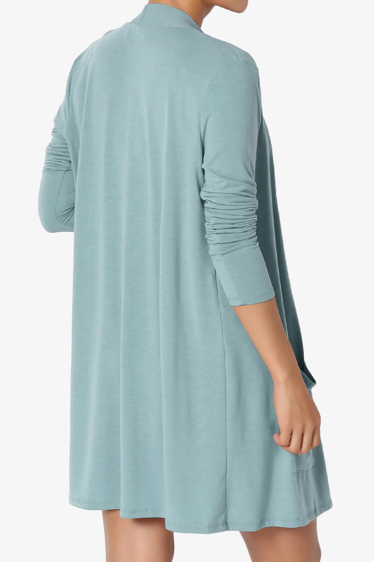 Daday Long Sleeve Pocket Open Front Cardigan