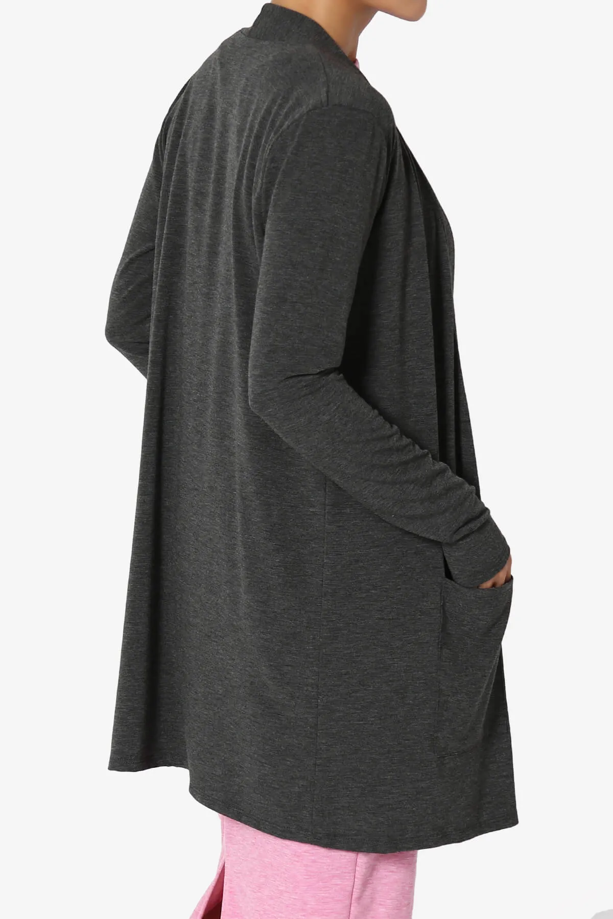 Daday Long Sleeve Pocket Open Front Cardigan