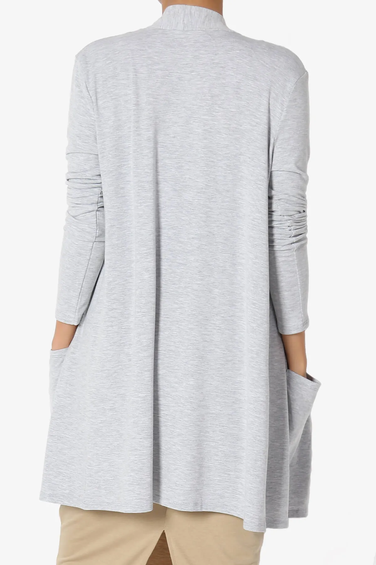 Daday Long Sleeve Pocket Open Front Cardigan