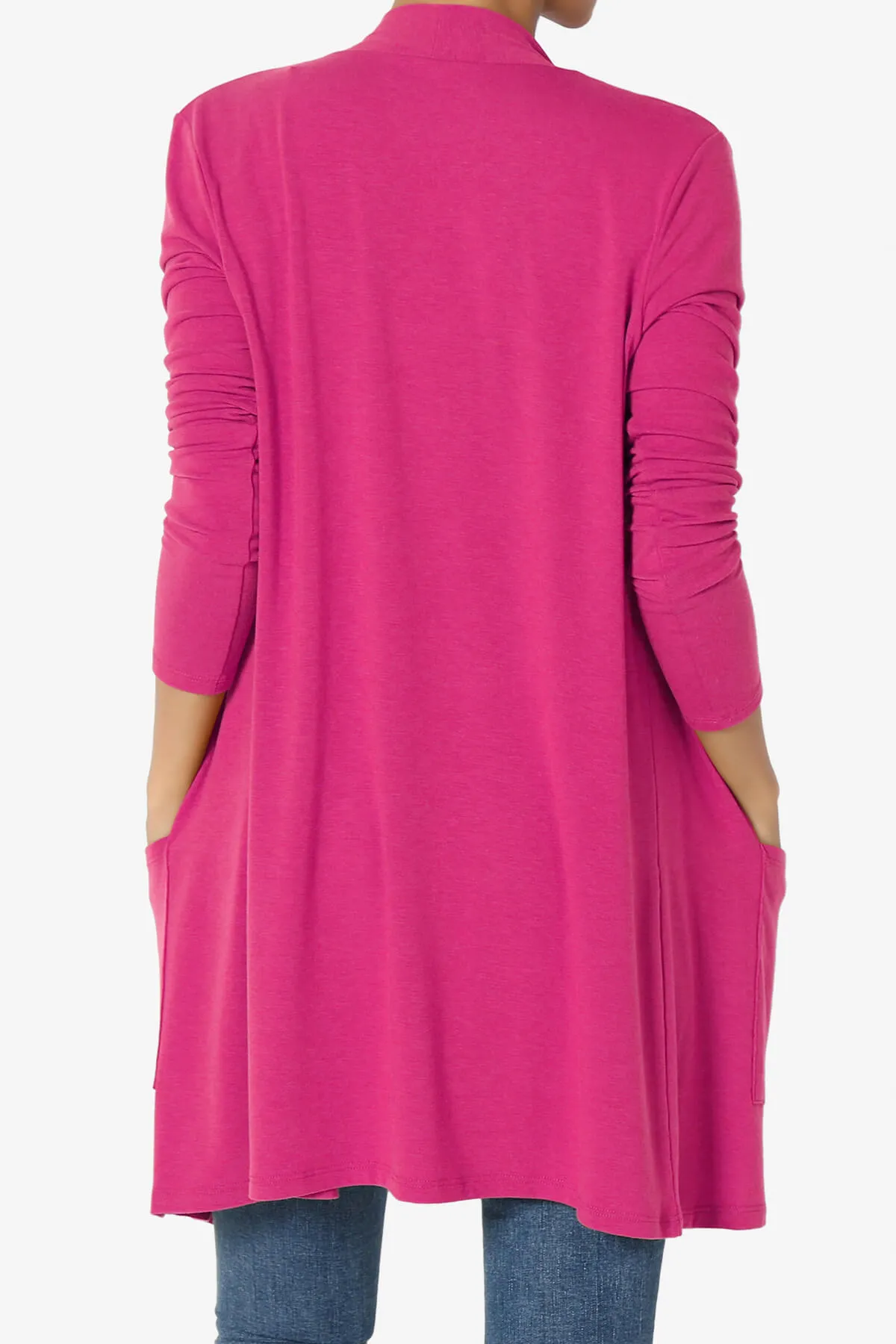 Daday Long Sleeve Pocket Open Front Cardigan