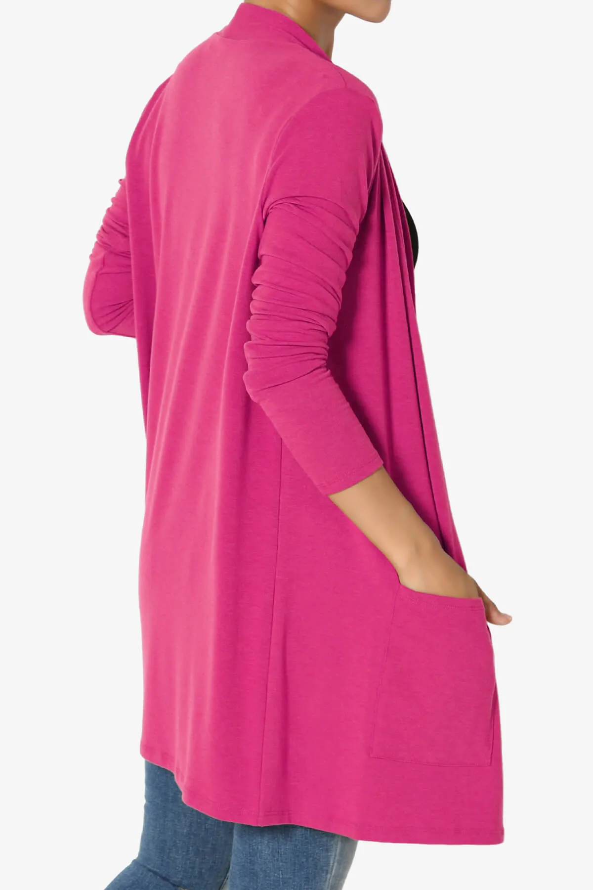 Daday Long Sleeve Pocket Open Front Cardigan