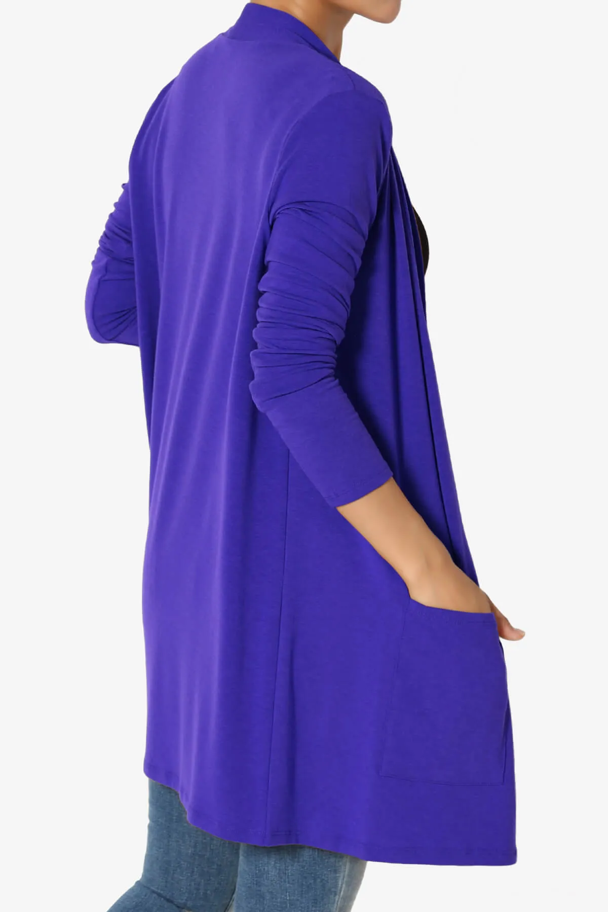 Daday Long Sleeve Pocket Open Front Cardigan