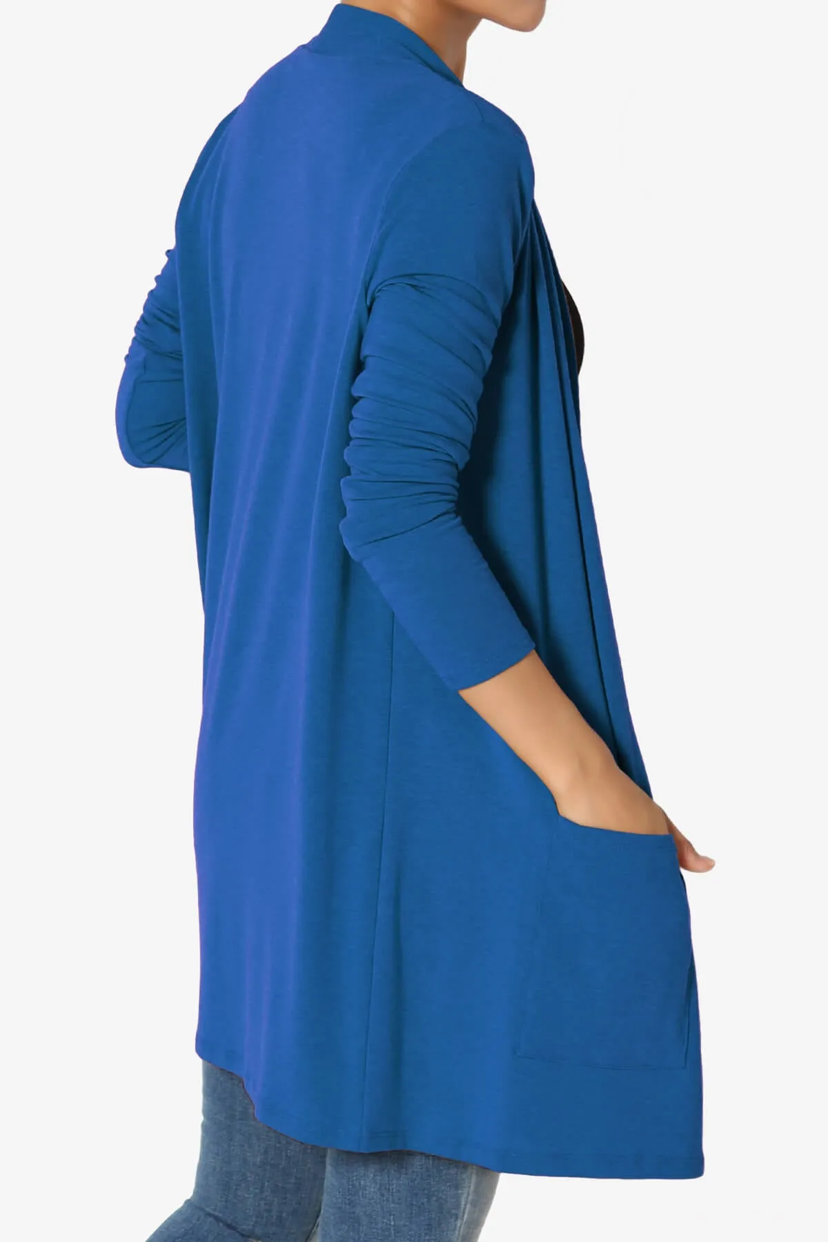 Daday Long Sleeve Pocket Open Front Cardigan