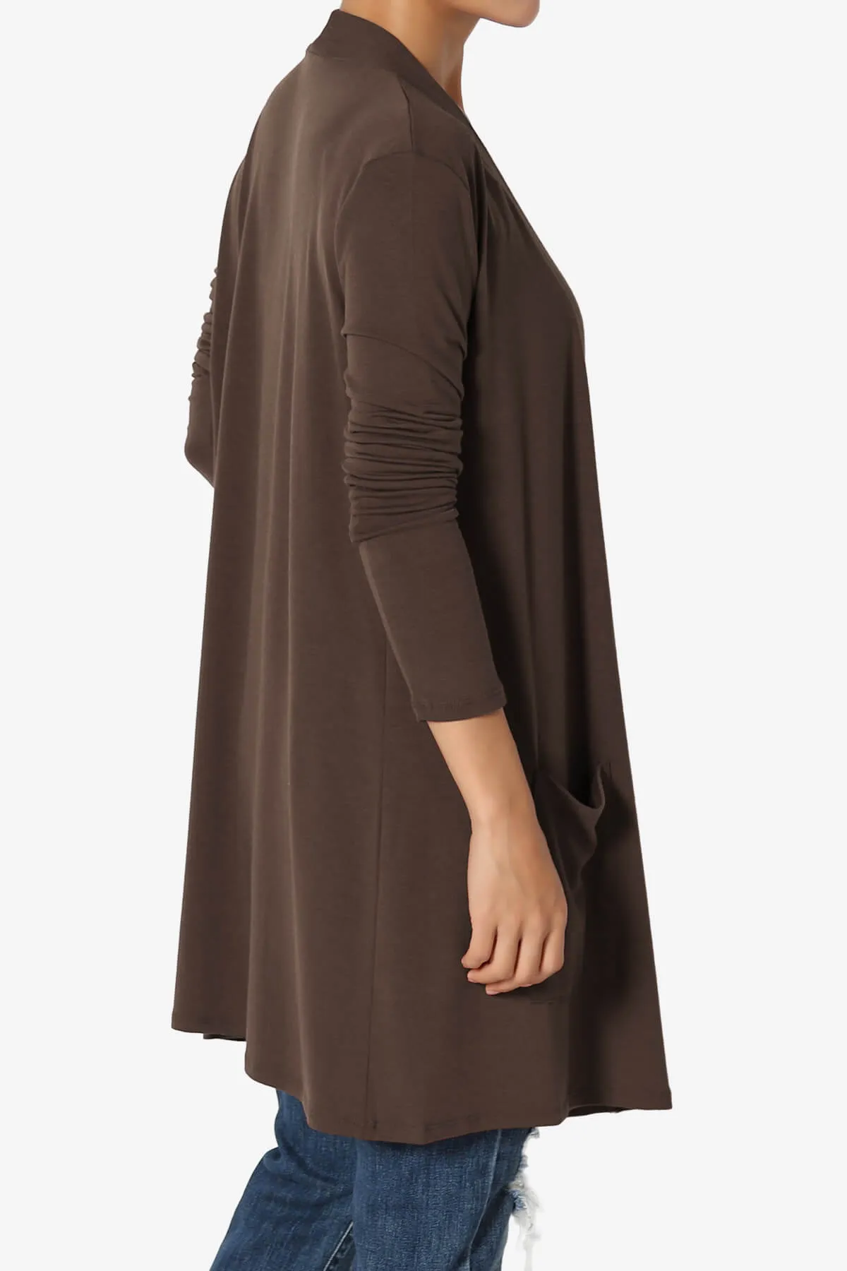 Daday Long Sleeve Pocket Open Front Cardigan